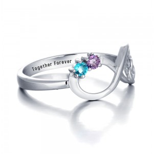 Infinity Birthstone Engraved Ring  JEWJO1783